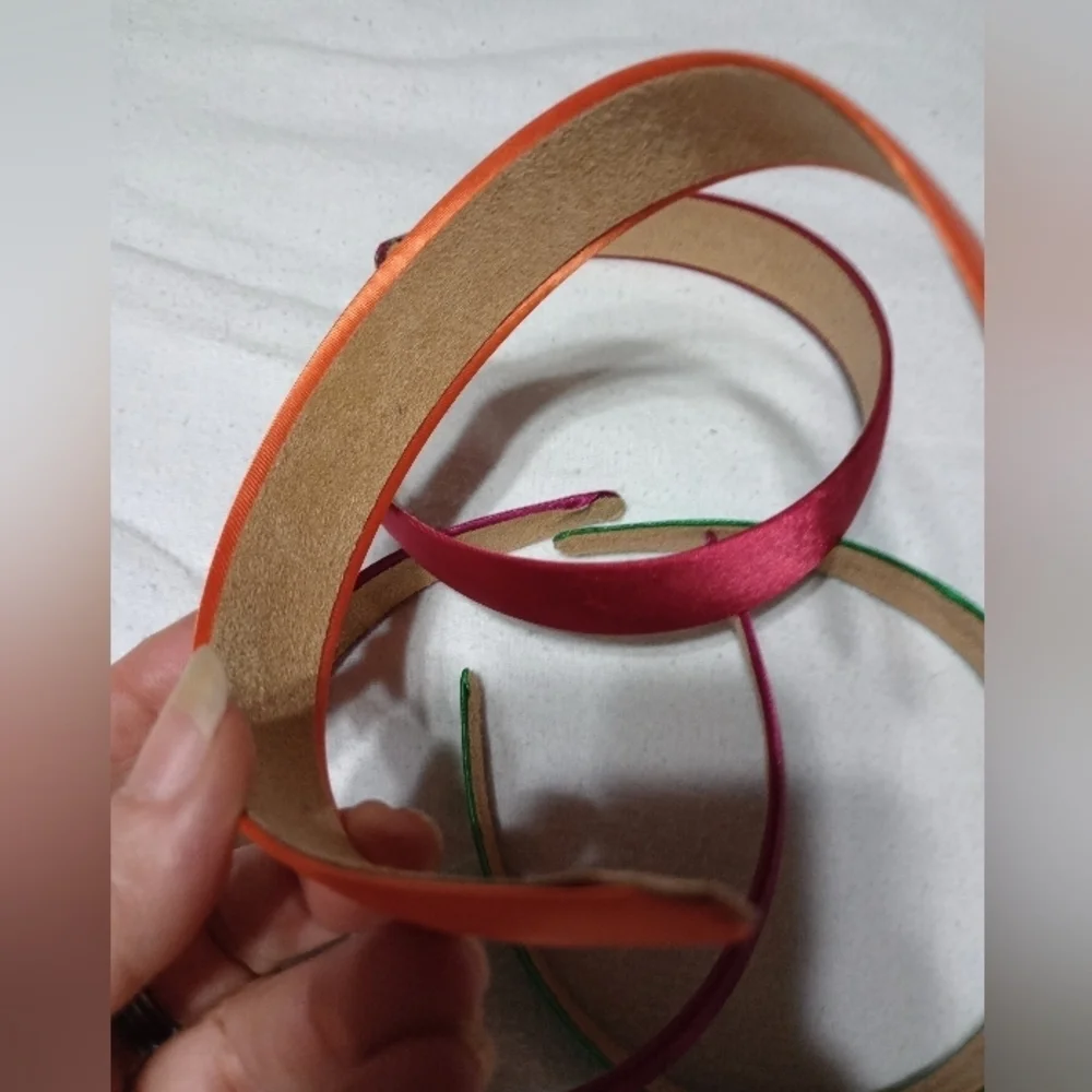 Four colored headbands